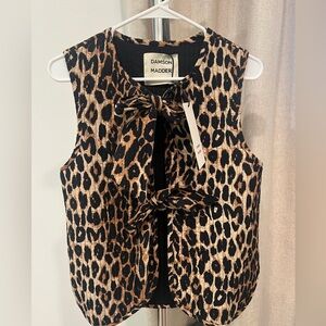Damson Madder leopard vest gilet NWT